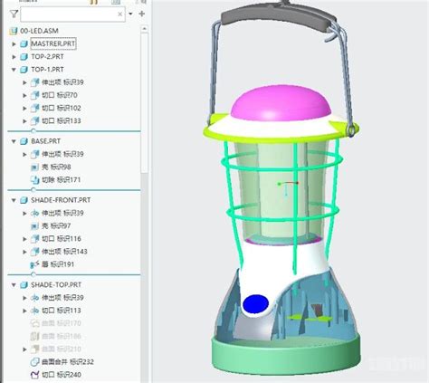 手提灯LED灯结构下载 - 家用电器3D模型下载 - 三维模型下载网—精品3D模型下载网