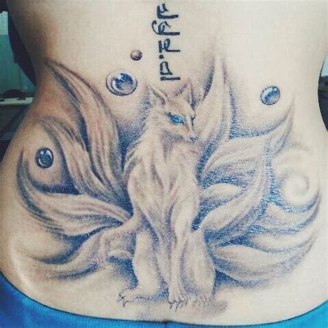 纹身九尾狐头像古风女生