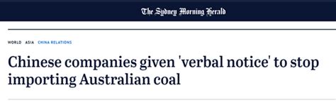 澳媒：中国已停止从澳大利亚进口煤炭 - 新闻 - 微言网 - Powered by Discuz!