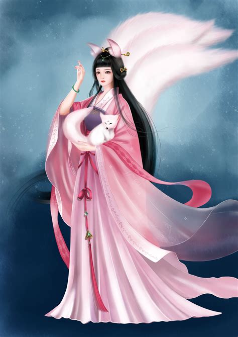 九尾狐狸古风头像女生