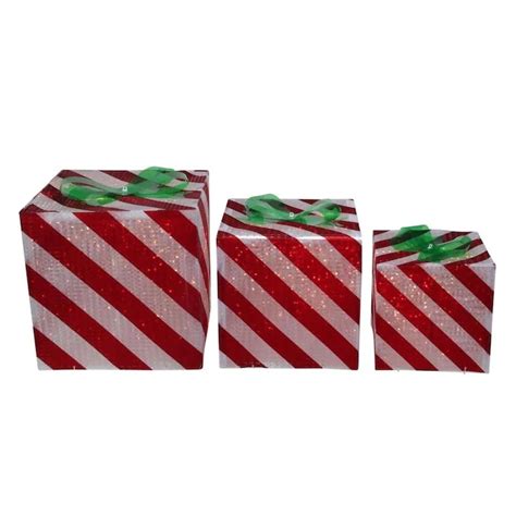 3D立体包装盒圣诞礼盒展示道具 PVC蝴蝶结圣诞礼物盒定做-河源白里橱窗设计有限公司