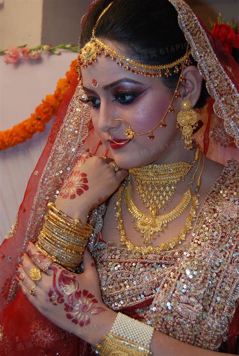 新娘,传统服装,多色的,自然美,宝莱坞,印度,巴基斯坦人,婚礼,纱丽,美图片素材下载-稿定素材