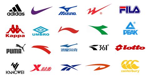 国际运动品牌logo大全 代表着速度同时也代表着动感和
