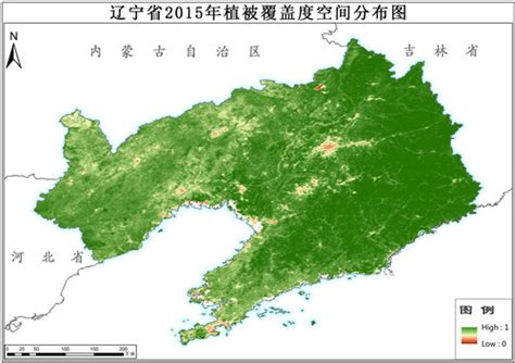 2011-2015年辽宁省归一化植被指数NDVI年产品-地理遥感生态网