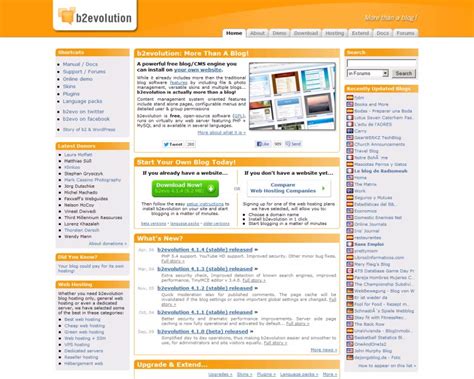 b2evolution Demo Site » Try b2evolution without installing it