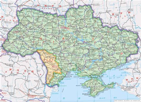 乌克兰地图中文版高清 - 乌克兰地图 - 地理教师网