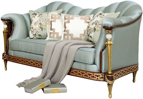 卫诗理ON 英式新古典布艺沙发大户型客厅实木沙发组合家具AN-单品-美间（软装设计采购助手）
