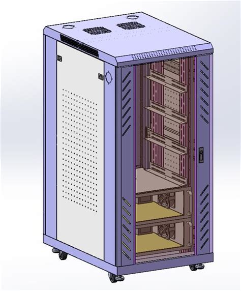 24U工控机柜3D模型下载_三维模型_SolidWorks模型 - 制造云 | 产品模型