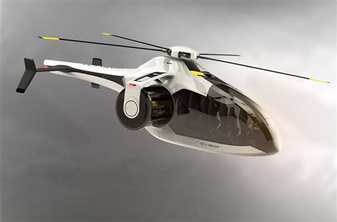 城市直升机概念设计——看到这么便捷炫酷的直升机后，你确定不想换一种出行方式吗？ - 普象网