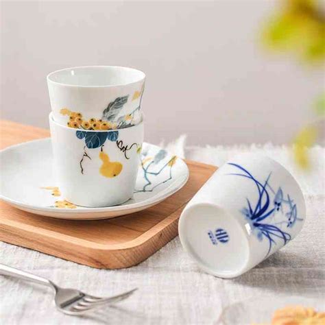 景德镇白瓷影青瓷品茗杯 陶瓷主人单杯子普洱泡茶杯 功夫茶具配件-美间设计