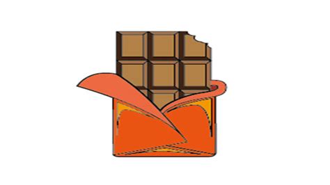 萌萌哒巧克力简笔画(巧克力可爱简笔画) | 抖兔教育