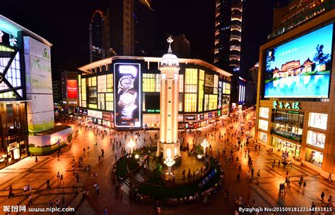 重庆解放碑城市建筑背景高清图片下载-正版图片500611134-摄图网