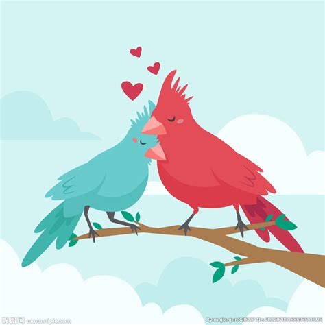 爱情鸟幸福鸟插画设计图__卡通设计_广告设计_设计图库_昵图网nipic.com