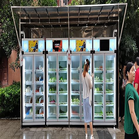 广州易购智能无人生鲜柜 自助生鲜售货柜 无人果蔬售货柜 自动蔬菜售货机 无人售货生鲜柜