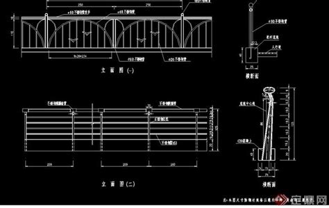 不锈钢栏杆施工CAD节点图_节点详图_土木网