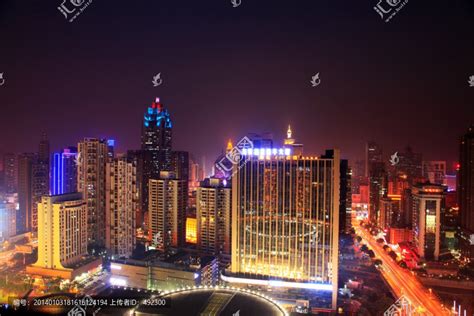 深圳罗湖夜景,都市风光,建筑摄影,摄影素材,汇图网www.huitu.com