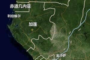 加蓬地图图片
