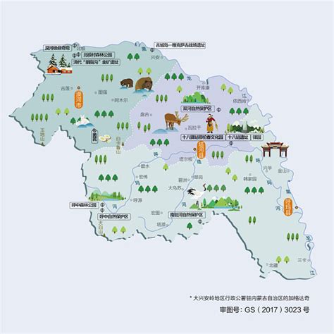 每日人文地图|黑龙江省大兴安岭地区