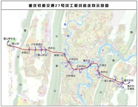 重庆轻轨线路图(十七线一环)- 重庆本地宝