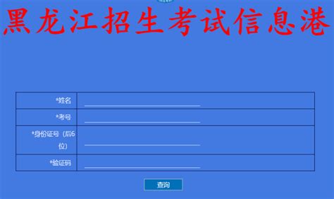 黑龙江省招生考试信息港-2020黑龙江高考查分入口_中华网