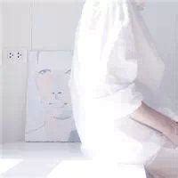 非主流头像白色衣服