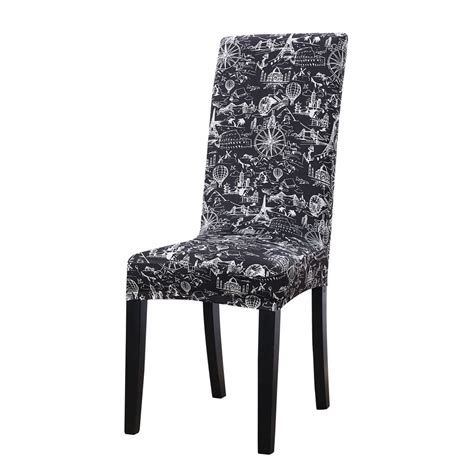 Unique Bargains Stretch Spandex Dining Chair Covers Protector Set of 6 ...