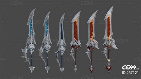 魔幻武器 幻化之刃 匕首 单手剑-cg模型免费下载-CG99