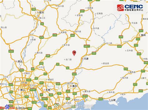 广东河源市东源县发生2.9级地震，震源深度9千米__凤凰网