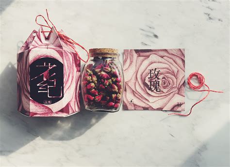 花纪—礼品花茶-玫瑰产品包装设计|平面|包装|郑梅杰 - 原创作品 - 站酷 (ZCOOL)
