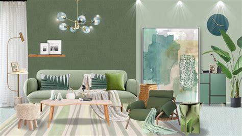 绿色北欧风格|空间|家装设计|猫会说话 - 原创作品 - 站酷 (ZCOOL)
