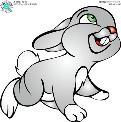卡通小兔子插画EPS素材免费下载_红动网