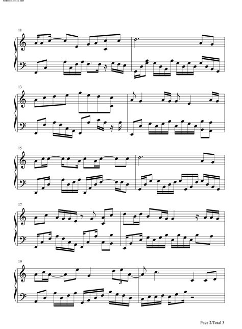 第三十八年夏至 C调简单版 河图 钢琴谱 简谱