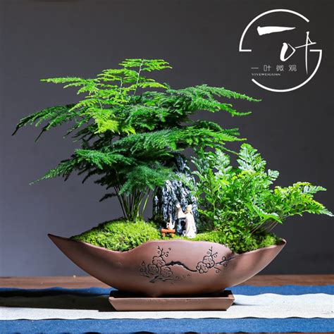仿真绿植竹子盆栽现代新中式植物盆景样板房展厅卖场装饰品摆件-美间设计