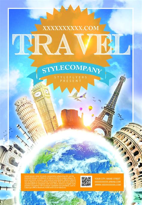 创意五一旅游季旅行社宣传海报设计图片下载_psd格式素材_熊猫办公