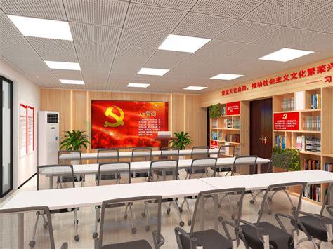 街道党群服务中心建设_党建文化建设_社区党活动室设计公司-广州聚奇