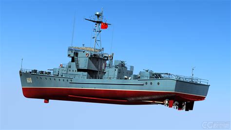 中国海军037型（海南级）猎潜艇-CG模型网（cgmodel)-让设计更有价值!