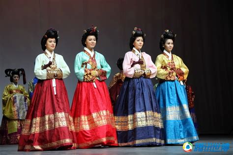 朝鲜服装儿童少数民族服饰舞蹈演出服韩服女童韩国传统女孩鲜族服_虎窝淘