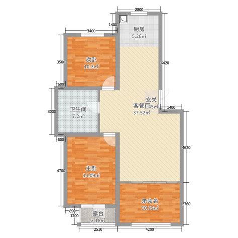 3室 - 其它风格三室一厅装修效果图 - 曹凤设计效果图 - 每平每屋·设计家