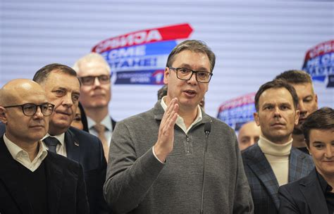 塞尔维亚执政党党派联盟宣布赢得议会选举，武契奇：一场绝对的胜利