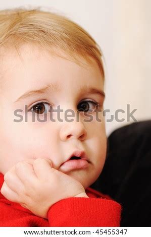 Cute Baby Thinking Stock Photo 45455347 : Shutterstock