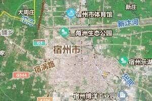 宿州市地图 - 卫星地图、实景全图 - 八九网