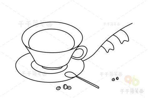 简笔画咖啡的画法步骤教程 - 学院 - 摸鱼网 - Σ(っ °Д °;)っ 让世界更萌~ mooyuu.com