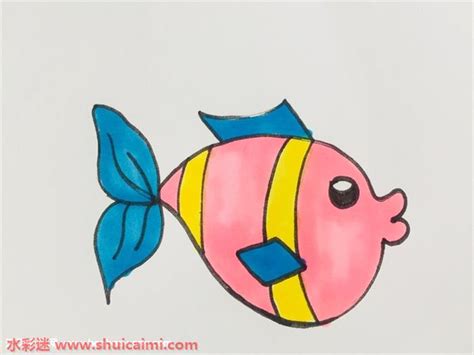 简单小丑鱼简笔画画法图片步骤🎬小小画家