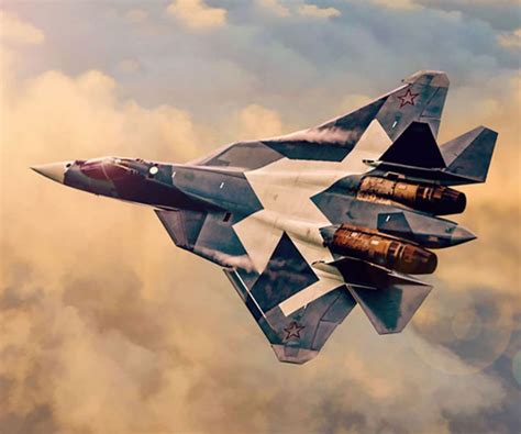 俄罗斯空军最先进T50战机空中手机壁纸图片_591彩信网
