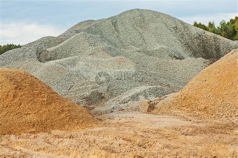 砂砾和沙子工业地点砾石灰色韧性设备工地物体材料水平高清图片下载-正版图片321821973-摄图网