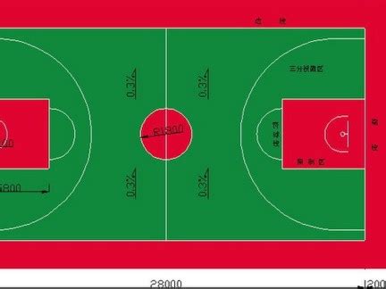2018篮球场地标准尺寸图-房天下装修效果图
