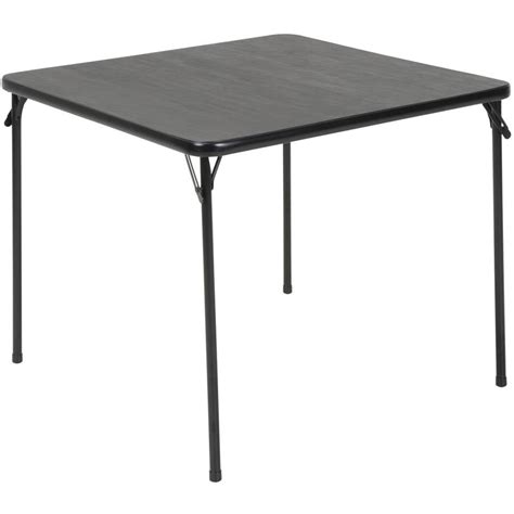 Mainstays 34 In Square Folding Table In Black - Walmart.com - Walmart.com
