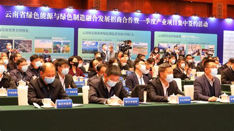 云南绿色能源与绿色制造融合发展产业一季度签约62个项目 - 云南新闻 - 云桥网