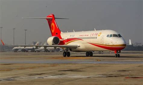 国产新支线飞机ARJ21在上海双机齐飞[组图] _ 图片中国_中国网