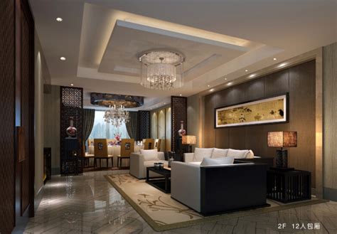 [宜兴]新中式豪华独立山庄酒店室内设计施工图（含效果图）-宾馆酒店装修-筑龙室内设计论坛